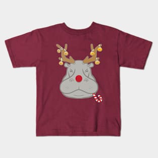 Christmas Hippo Kids T-Shirt